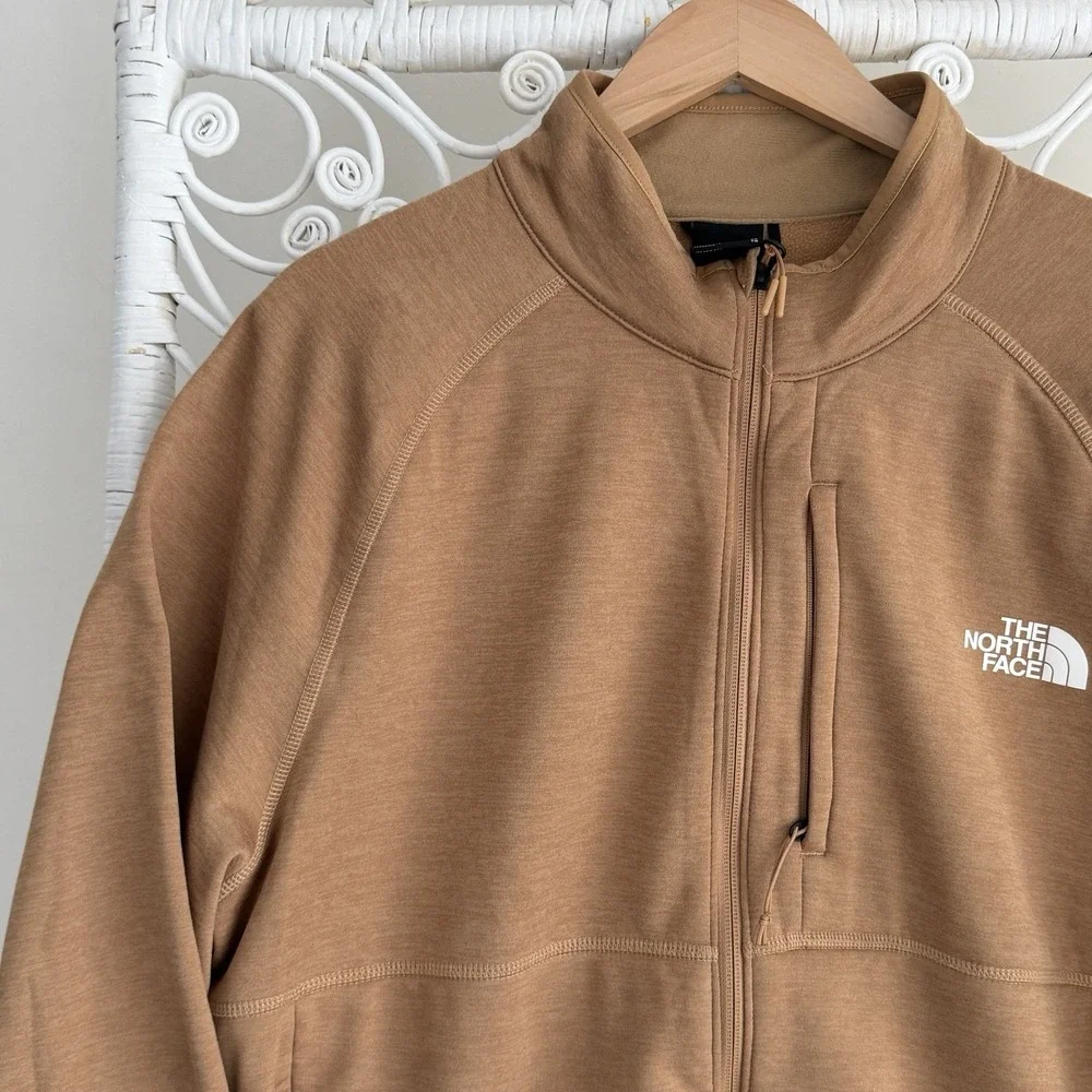 The North face Canyonlands Jacket Mens XL Brown Fleece Full Zip Almond Butter